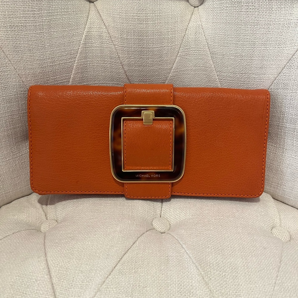 Michael Kors Leather Clutch - Picture 3 of 4